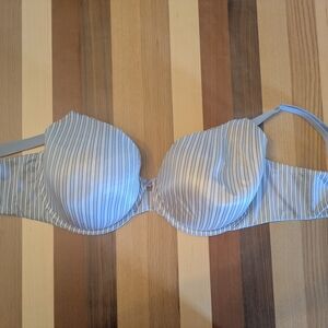 Victoria's Secret Light Blue Striped Bra